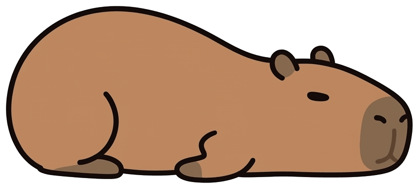 Homp lying down, fully unbothered